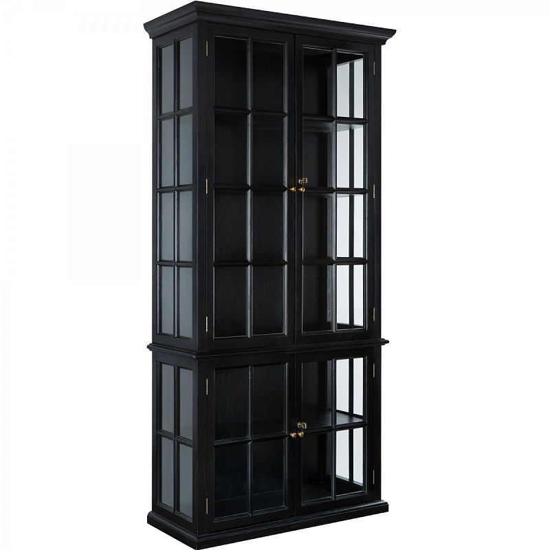 Шкаф-витрина French black Черный Шкаф-витрина French black Черный в Грозном | Loft Concept