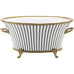 Кашпо Black white stripe варинант исполнения - 1 | Loft Concept в Грозном