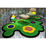 Дизайнерский ковер с цветами Poltronova Tappeto Prato Rug варинант исполнения - 9 | Loft Concept в Грозном