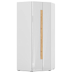 Шкаф угловой с белым глянцевым фасадом Grace of Furniture варинант исполнения - 1 | Loft Concept в Грозном