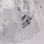 Люстра круглая с подвесными прямоугольными пластинами из стекла Glacier Panels варинант исполнения - 8 | Loft Concept в Грозном