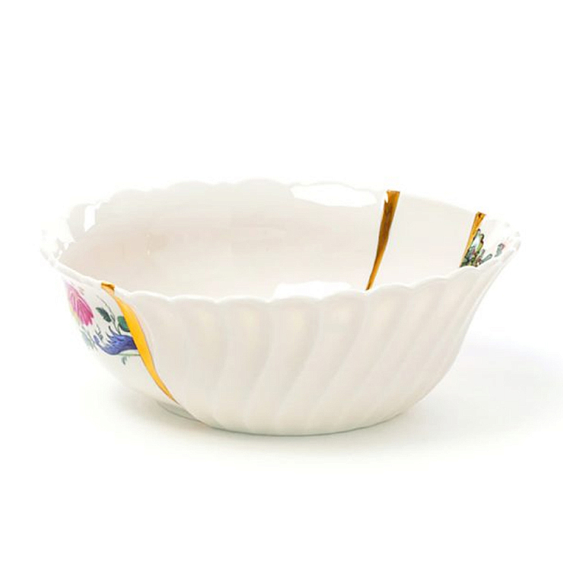 Салатник Seletti Kintsugi Белый Золотой Мульти Салатник Seletti Kintsugi Белый Золотой Мульти в Грозном | Loft Concept