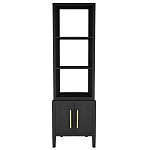 Этажерка Primo с тумбой шпон Черный дуб варинант исполнения - 1 | Loft Concept в Грозном