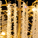 Люстра многоярусная с каркасом из металла и прозрачными подвесками FAIRYTREE Light варинант исполнения - 5 | Loft Concept в Грозном