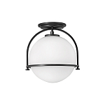 Потолочный светильник с плафоном в форме белого матового шара Hinkley варинант исполнения - 1 | Loft Concept в Грозном