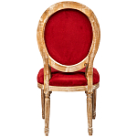 Стул из натурального бука красное с цветным принтом Impressionism in Color варинант исполнения - 2 | Loft Concept в Грозном