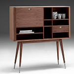 Дизайнерский комод-буфет на высоких ножках с выдвижными ящиками и открытыми полками Joshar варинант исполнения - 1 | Loft Concept в Грозном