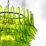 Люстра из семи ярусов зеленого стекла Independence варинант исполнения - 3 | Loft Concept в Грозном