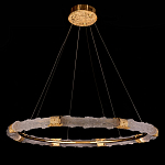 Люстра в форме кольца с золотым декором Warm Heavenly Light варинант исполнения - 8 | Loft Concept в Грозном