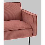 Диван современный вельветовый прямой Worcester Коралл варинант исполнения - 3 | Loft Concept в Грозном