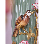 Ваза с птицами и цветами из фарфора с бронзовыми элементами Garden of Eden варинант исполнения - 6 | Loft Concept в Грозном