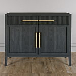 Буфет Primo с двумя ящиками и двумя фасадами Черный дуб варинант исполнения - 2 | Loft Concept в Грозном