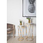 Столик дизайнерский Beige marble варинант исполнения - 2 | Loft Concept в Грозном