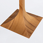 Настольная лампа со скошенным конусовидным абажуром и фигурной ножкой в цвете тик Accord Lighting варинант исполнения - 3 | Loft Concept в Грозном