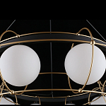 Люстра подвесная круглая с белыми плафонами Martin варинант исполнения - 5 | Loft Concept в Грозном