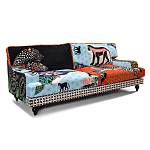 Диван с цветным принтом Qalakabusha Sofa варинант исполнения - 2 | Loft Concept в Грозном