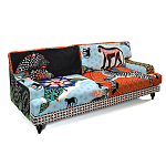 Диван с цветным принтом Qalakabusha Sofa варинант исполнения - 3 | Loft Concept в Грозном