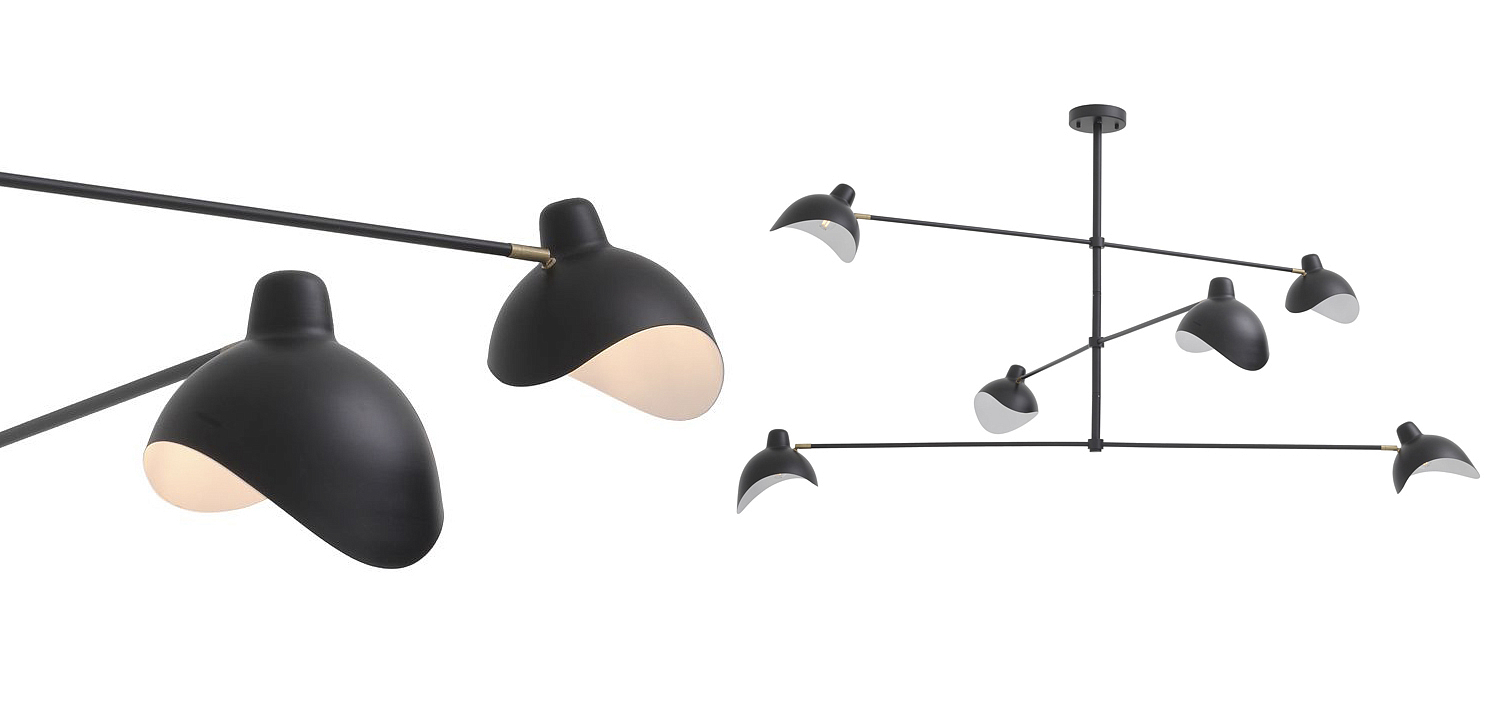Люстра Eichholtz Chandelier Vince Black Люстра Eichholtz Chandelier Vince Black - Loft-Concept в Грозном