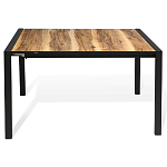 Стол обеденный раздвижной с прямоугольной столешницей на четырех черных ножках Blair варинант исполнения - 2 | Loft Concept в Грозном