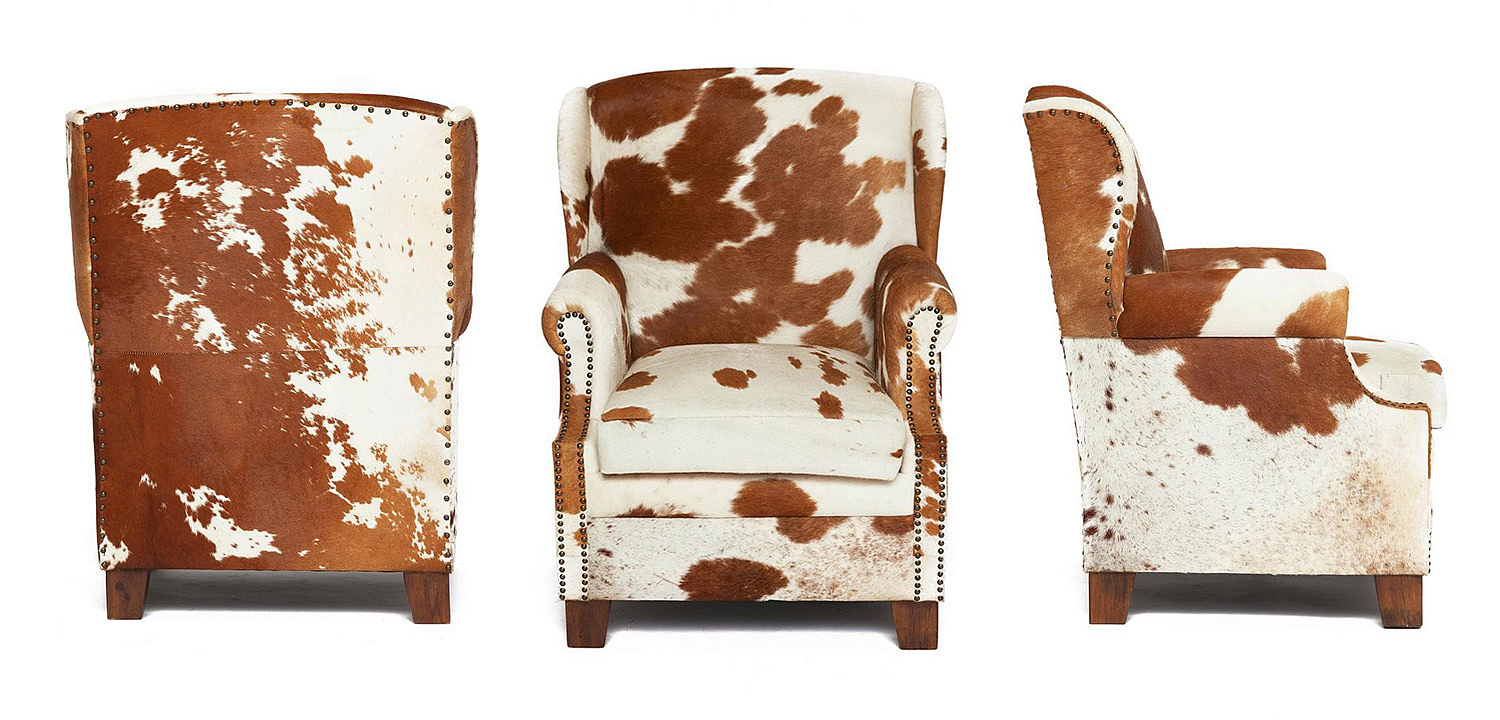 Кресло Cowhide Armchair - Loft-Concept в Грозном