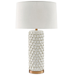 Настольная лампа покрытая лепестками белых цветов Fancy Calla Lily варинант исполнения - 2 | Loft Concept в Грозном