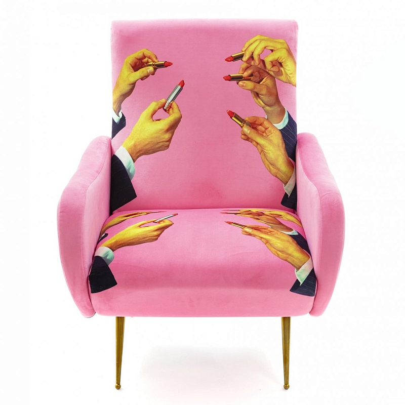 Кресло Seletti Armchair Lipsticks Pink Розовый (Rose) Кресло Seletti Armchair Lipsticks Pink Розовый (Rose) в Грозном | Loft Concept