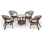 Комплект уличной мебели Sienna Dark Brown варинант исполнения - 1 | Loft Concept в Грозном