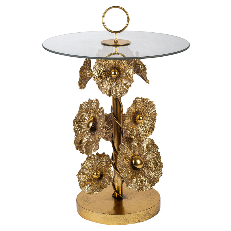 Столик металлический Golden Flower Золотой Столик металлический Golden Flower Золотой в Грозном | Loft Concept