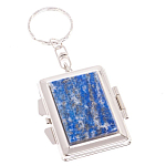 Зеркало брелок складное двухстороннее из натурального камня Лазурит Stone Mirrors варинант исполнения - 1 | Loft Concept в Грозном