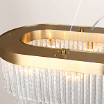 Люстра подвесная овальная со стеклянными трубками Nembus варинант исполнения - 2 | Loft Concept в Грозном