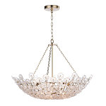 Люстра декорированная цветами из стекла Lightness of Flowers варинант исполнения - 1 | Loft Concept в Грозном