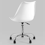 Офисный стул на металлическом основании EGGERY White пластик варинант исполнения - 4 | Loft Concept в Грозном