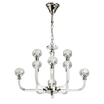 Люстра с 8-ю лампами и гранеными стеклянными плафонами Prism Gala варинант исполнения - 2 | Loft Concept в Грозном