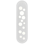 Бра белое овальной формы White Holes варинант исполнения - 2 | Loft Concept в Грозном