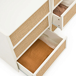 Комод с 6-ю ящиками из плетеного ротанга Remi Cream Wicker Furniture варинант исполнения - 3 | Loft Concept в Грозном