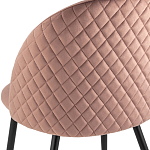 Мягкий стул в велюре пыльно-розового цвета Miruna Chair варинант исполнения - 7 | Loft Concept в Грозном