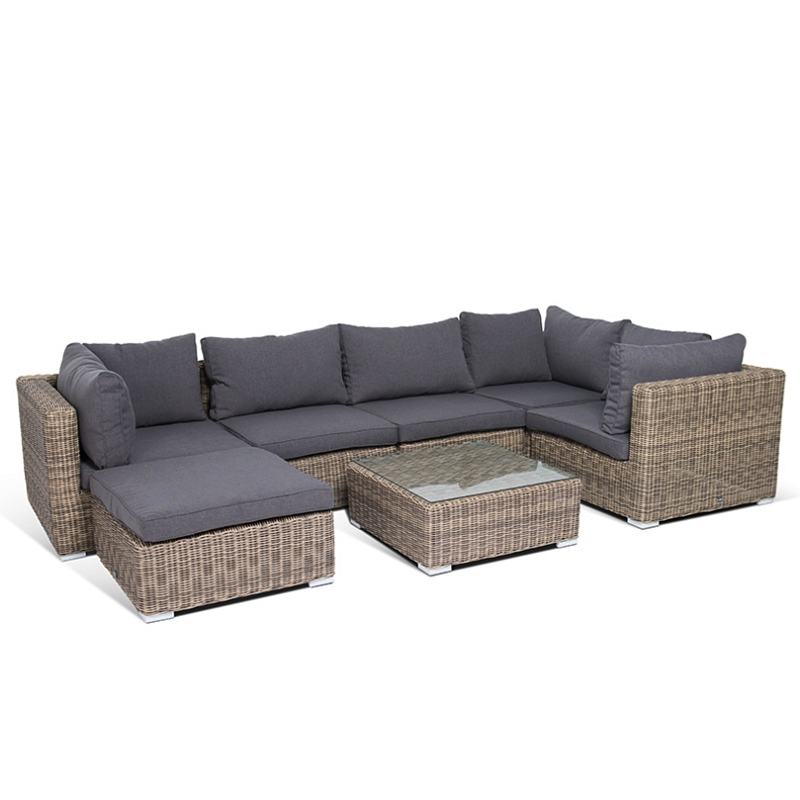 Модульный диван Rottan Grey Серый Модульный диван Rottan Grey Серый в Грозном | Loft Concept