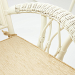 Комплект обеденный из ротанга Eloise grand white варинант исполнения - 7 | Loft Concept в Грозном