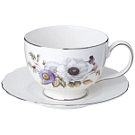 Чайный сервиз из фарфора с рисунком цветов на 6 персон 14 предметов Garden Whisper Porcelain Set  варинант исполнения - 2 | Loft Concept в Грозном