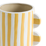 Ваза из фаянса Brighter than the Stars жёлтая полоска варинант исполнения - 2 | Loft Concept в Грозном