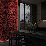 Гипсовая 3D панель с принтографией PM-40 варинант исполнения - 1 | Loft Concept в Грозном