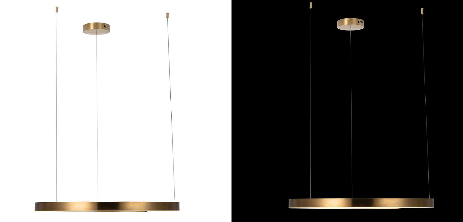 Подвесной светильник Half Ring brass 80 Подвесной светильник Half Ring brass 80 - Loft-Concept в Грозном