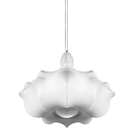Подвесной светильник с белым фигурным абажуром и мягкими волнистыми краями Cloud Motion  варинант исполнения - 1 | Loft Concept в Грозном