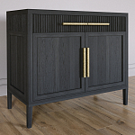 Буфет Primo с двумя ящиками и двумя фасадами Черный дуб варинант исполнения - 3 | Loft Concept в Грозном