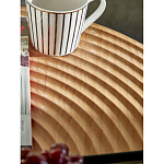 Журнальный столик с круглой фактурной столешницей из натурального дерева Vortex варинант исполнения - 5 | Loft Concept в Грозном