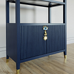 Стеллаж со стеклянными полками Elsa Dreams Blue варинант исполнения - 2 | Loft Concept в Грозном