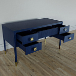 Письменный стол с 4-мя ящиками Elsa Dreams Blue варинант исполнения - 3 | Loft Concept в Грозном