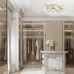 Потолочная люстра круглая ветвистыми бронзовыми элементами и стеклянными рифлеными дисками Textured Glass Chandelier варинант исполнения - 7 | Loft Concept в Грозном