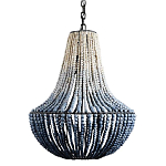 Люстра каплевидной формы украшенная круглыми бусинами Gradient Chandelier Blue White варинант исполнения - 2 | Loft Concept в Грозном