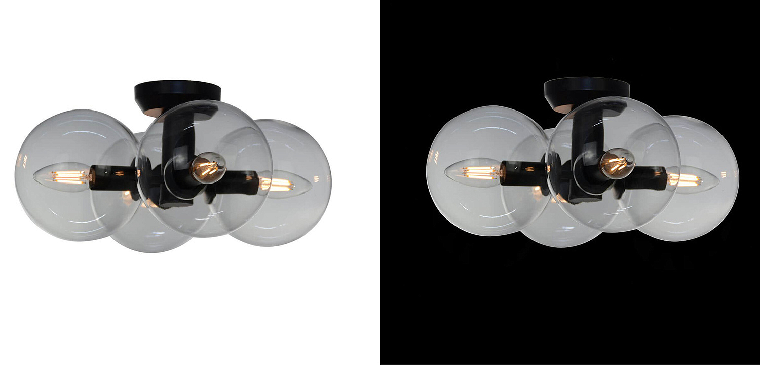 Потолочный светильник Modo 4 Globes Ceiling Lamp 30 Потолочный светильник Modo 4 Globes Ceiling Lamp 30 - Loft-Concept в Грозном